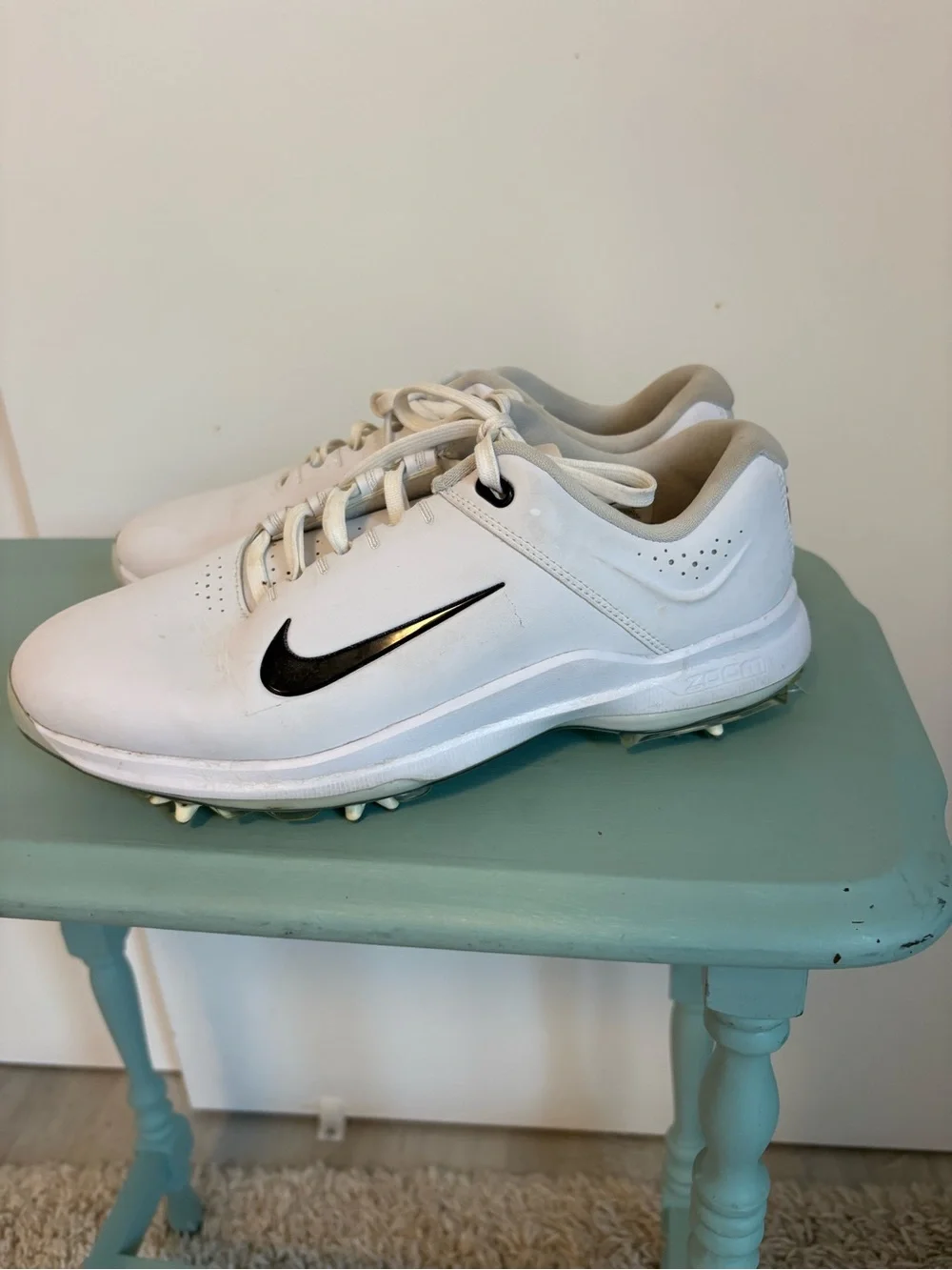 Nike Air Zoom Tiger Woods ‘20 edition White Golf Shoes, size 7, EUC, hard 2 find